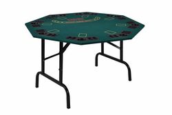 Garthen 5968 Skládací pokerový stůl pro 8 osob s držáky na nápoje 122 x 122 x 76 cm