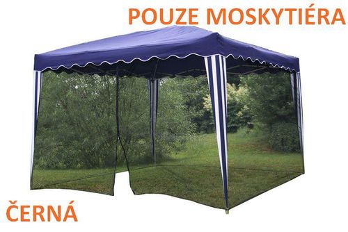 Moskytiéra na zahradní párty stan 3 x 3 m ČERNÁ