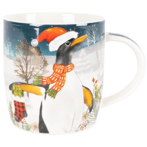 Porcelánový hrnek Xmas Penquin, 370 ml