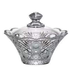 Crystal Bohemia dóza s víkem Sissi 205 mm