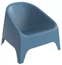 MATERA plastové křeslo, kouřově modrá