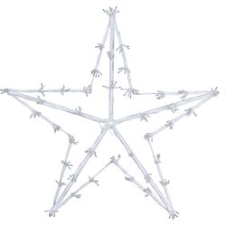 Vánoční LED dekorace White star, 80 cm