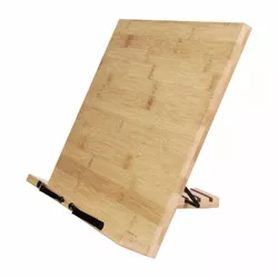 Designový bambusový držák na knihy, 39 x 28 x 4,2 cm